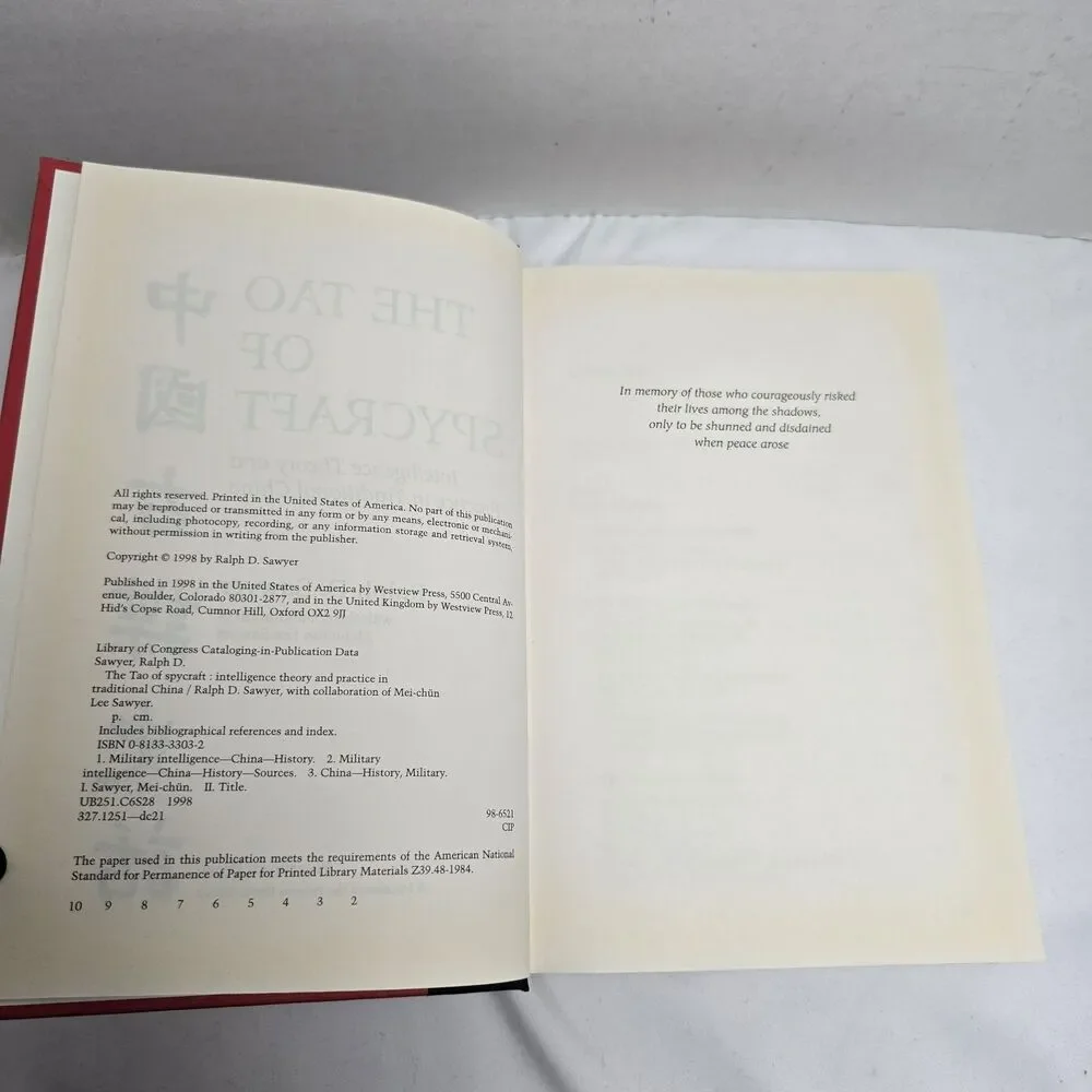 The Tao Of Spycraft: Intelligence Theory And Practice In Traditional China HCDJ